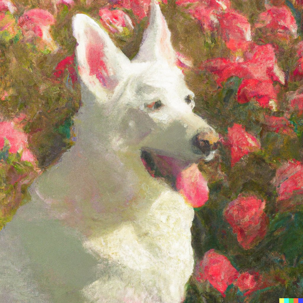 ttucce's tweet photo. from Dall-e Rosie in a rose field https://t.co/4yPWJDTwhB