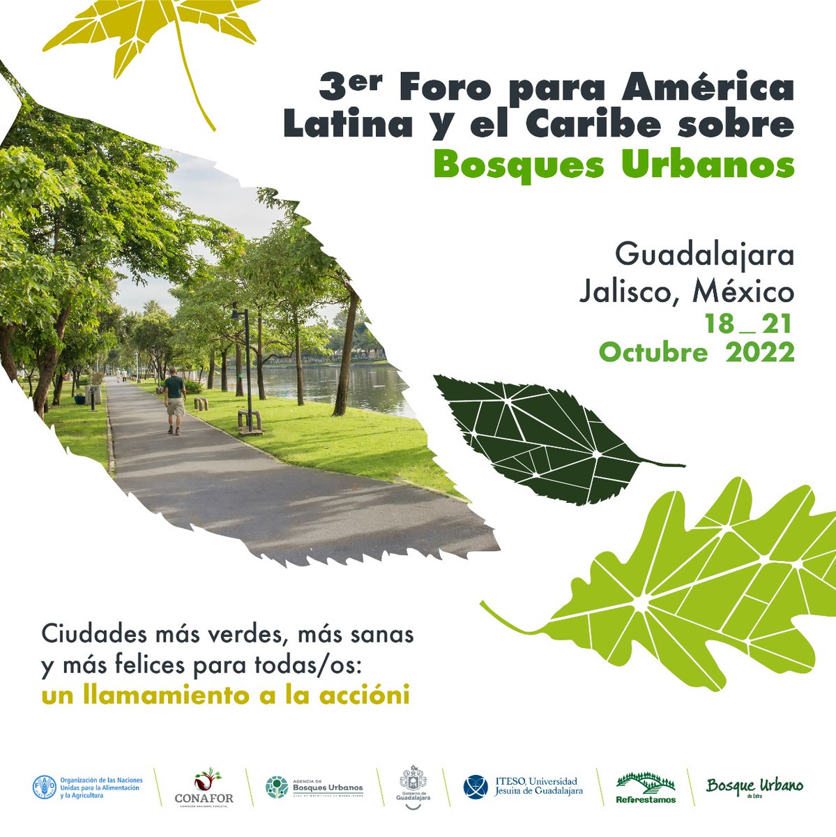 🇲🇽🌳#México será sede del 3er Foro para América Latina y Caribe sobre #BosquesUrbanosyPeriurbanosMX 

Organizan: <a href="/FAO/">Food and Agriculture Organization</a>, <a href="/CONAFOR/">CONAFOR</a>, <a href="/BosquesAMG/">Bosques Urbanos</a>, <a href="/GuadalajaraGob/">Gobierno de Guadalajara</a>, <a href="/ITESO/">ITESO</a>, <a href="/ReforestamosMx/">Reforestamos México</a> y Bosque Urbano de Extra 

🌳🌳🏙️🌳🌳Inscríbete➡️ bit.ly/3pASnT7