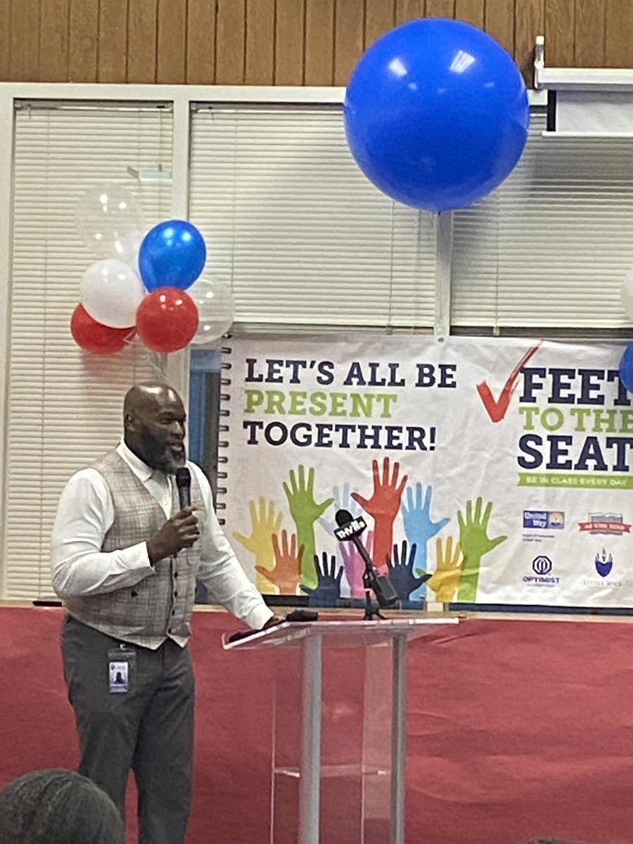 <a href="/DrJermallWright/">Jermall Wright</a> kicks off the <a href="/lrsd/">Little Rock School District</a> #feettotheseat campaign. <a href="/ErickaMcCarroll/">Ericka O’Neal McCarroll,Ed.D</a> <a href="/PamelaSmithLR/">Pamela Smith</a>