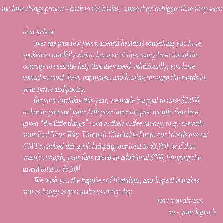 KelseaCentral's tweet photo. Happy birthday, @kelseaballerini. We love you so much! Legends, thank you for being the reason this was possible. We couldn’t do anything we do without you. Another special thank you to @cmt for bringing this project to the next level. Your generosity has us so blown away. https://t.co/405ylgV6Bd