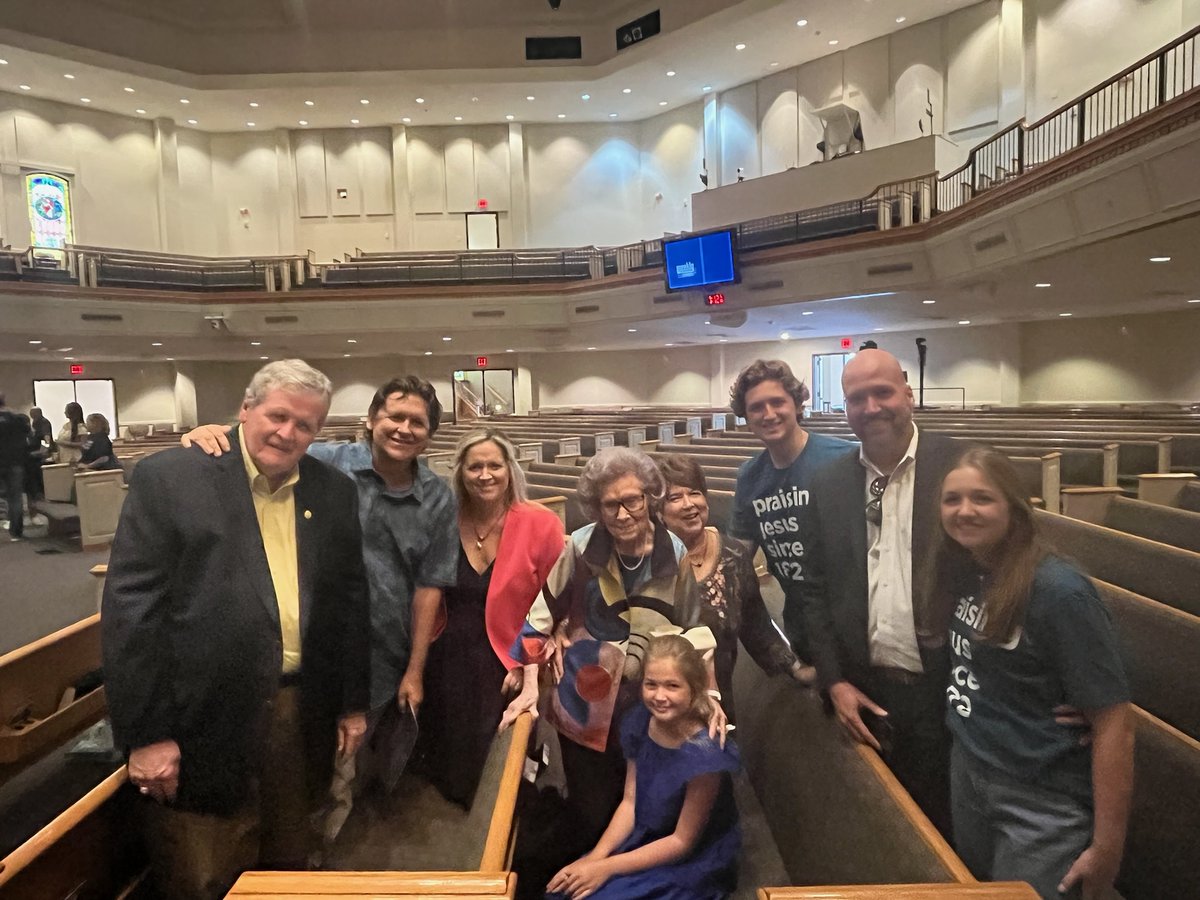 On the occasion of its 150th anniversary Sunday, FBC McKinney recognized its oldest living member. Our grandmother, 99-year-old Frances Lawrence, joined at age 7 in 1930. She would later serve as church secretary for 25 years.