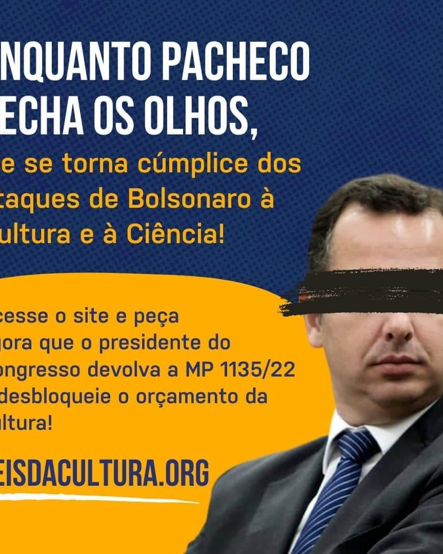 DinorahAraujo's tweet photo. Senador @rodrigopacheco , as Leis da Cultura foram aprovadas pelo Congresso Nacional, por ampla maioria, por favor devolve a MP 1135.
Por que até agora Vossa Excelência não devolveu a MP?
#DevolveMP1135 #OrçamentoDaCulturaFica https://t.co/nJVtXEEX8a
