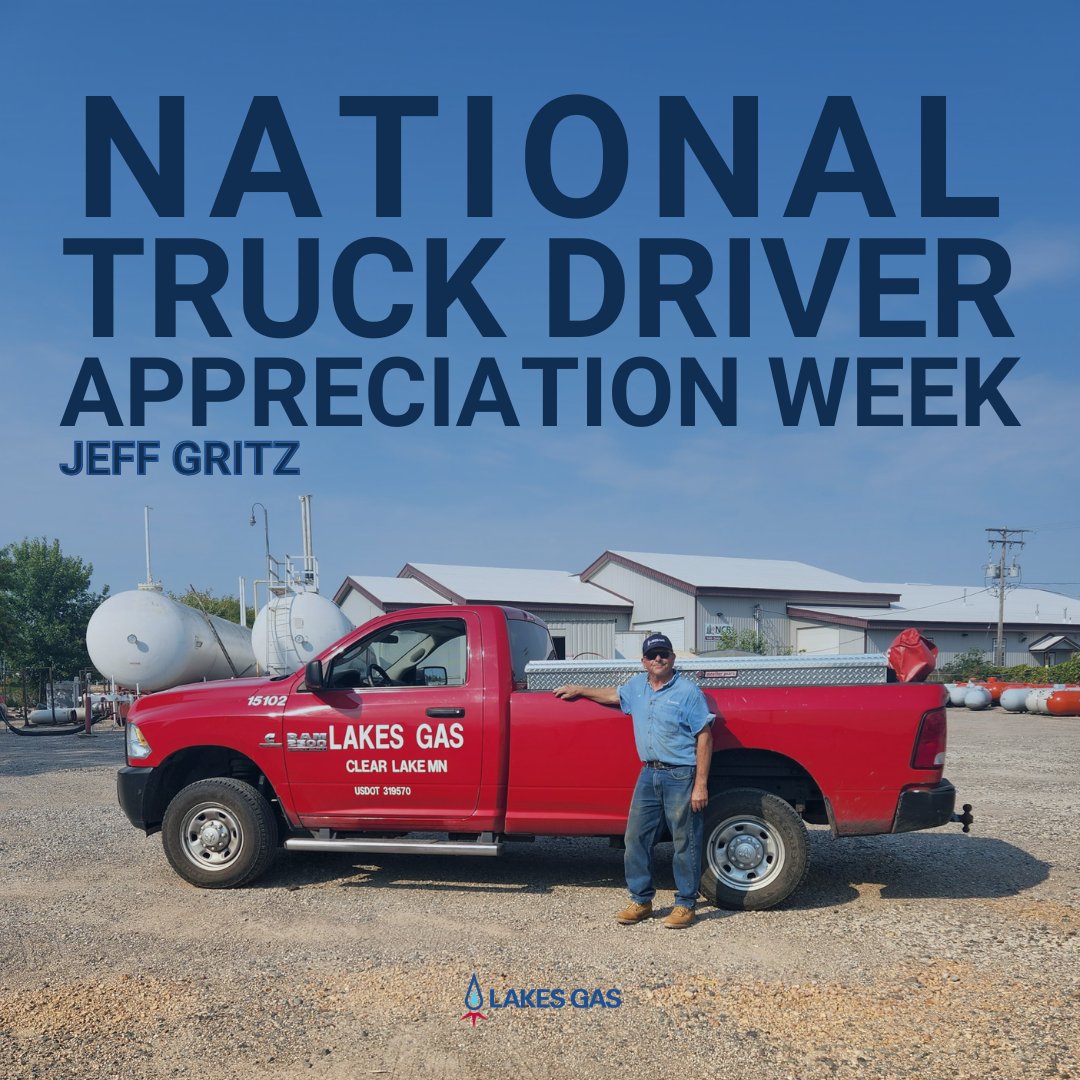 lakesgas's tweet photo. It’s National Truck Driver Appreciation Week! Meet Jeff Gritz from our St. Michael branch.
After 26 years with us, we asked Jeff why he enjoys working in industry and he stated, “people need heat in their homes. I think I'm doing important work.” It’s as simple as that.#NTDAW2022 https://t.co/btaBY0Ykdb
