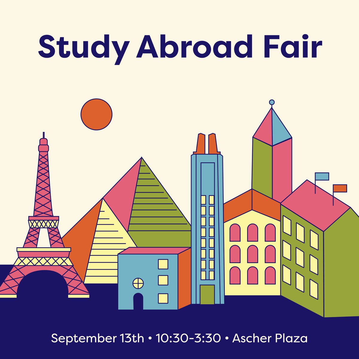 STUDY ABROAD FAIR!!! Make your travel dreams come true and learn about the 150+ programs offered through KU study abroad. We can’t wait to see you! 🗺✈️