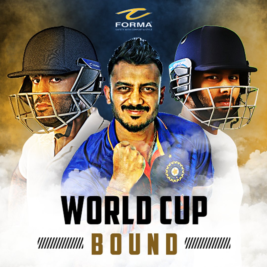 Formahelmets's tweet photo. Our boys are all set for T20 World Cup. All the best to #TeamIndia for the showpiece event. Get the ๐home. ๐ฎ๐ณ
.
@surya_14kumar @RishabhPant17 @akshar2026
.
#t20worldcup #t20cricket #rishabhpant #sky #aksharpatel #indiancricket #formahelmets #formaathletes #crickethelmets https://t.co/PY7C8NHT45