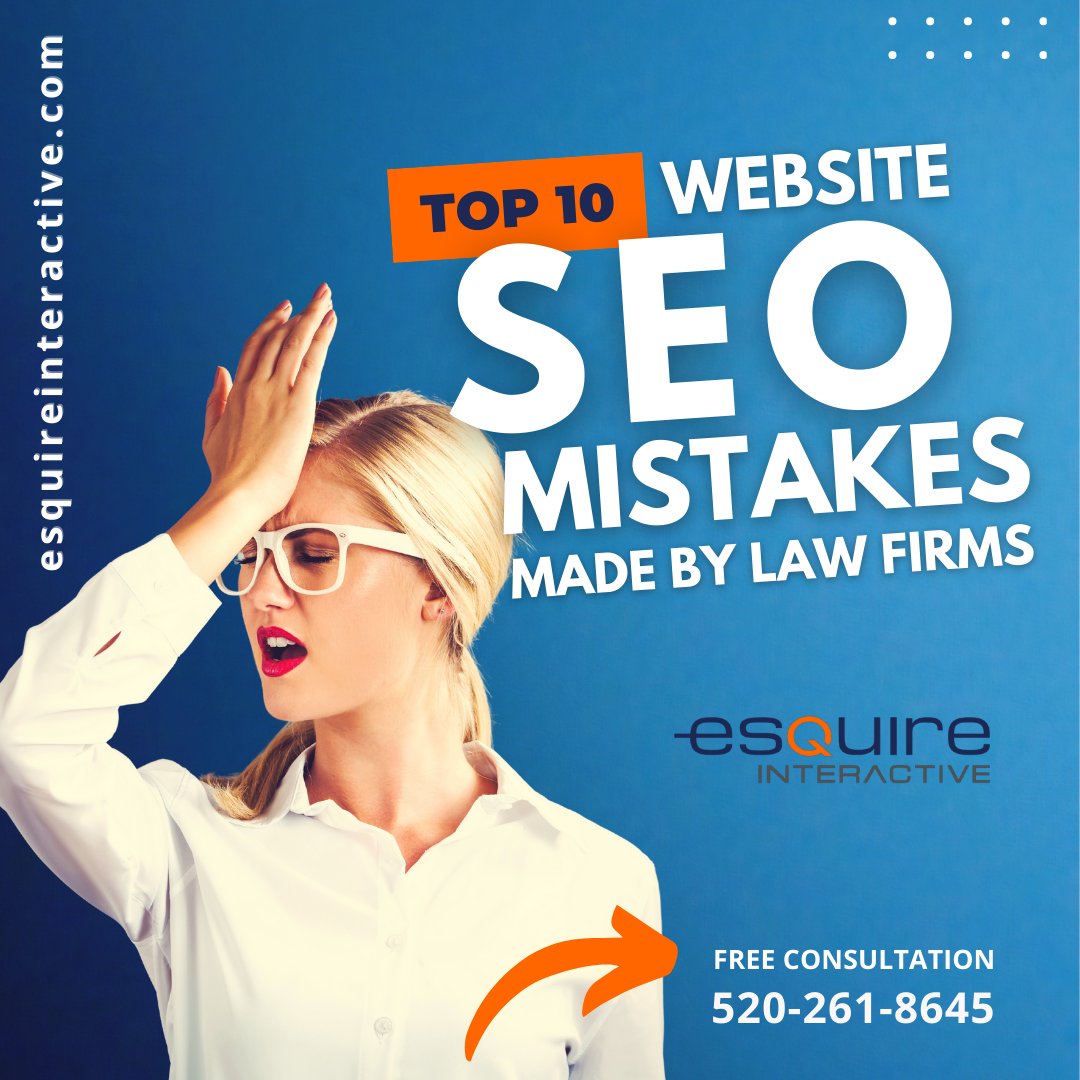 JeffLantzEsq's tweet photo. Is your law firm showing up low in the Google search results? Learn about the top 10 website SEO mistakes that adversely impact rankings and what can be done to remedy these issues: https://t.co/AEfcyvNn1w 

#EsquireInteractive #SEO #LawFirmMarketing #InternetMarketing #Googl ... https://t.co/KSl6Sq1KUn