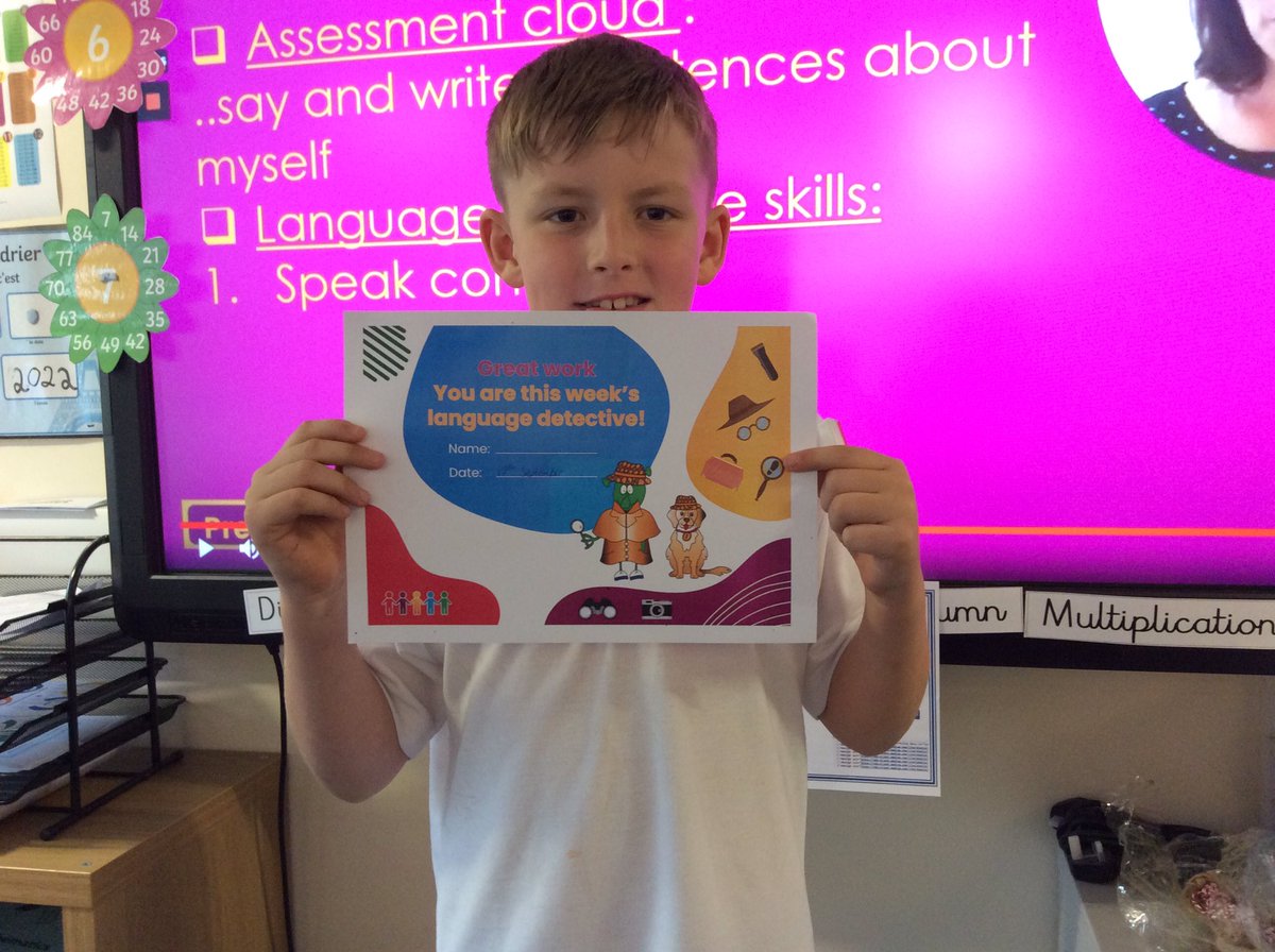 FairfieldFrench's tweet image. Well done to @FPS_4_Firesongs first language detective of the year. Well deserved for such confident speaking in today’s French lesson #FairfieldFrench