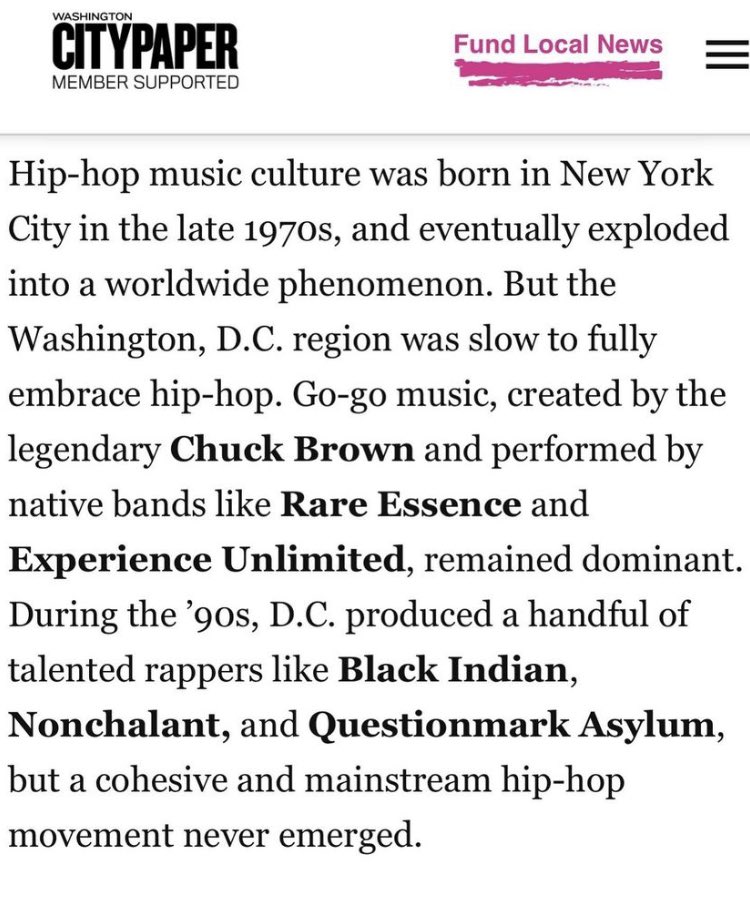 CheckyourselfQ's tweet image. I made the city paper #DMVCulture