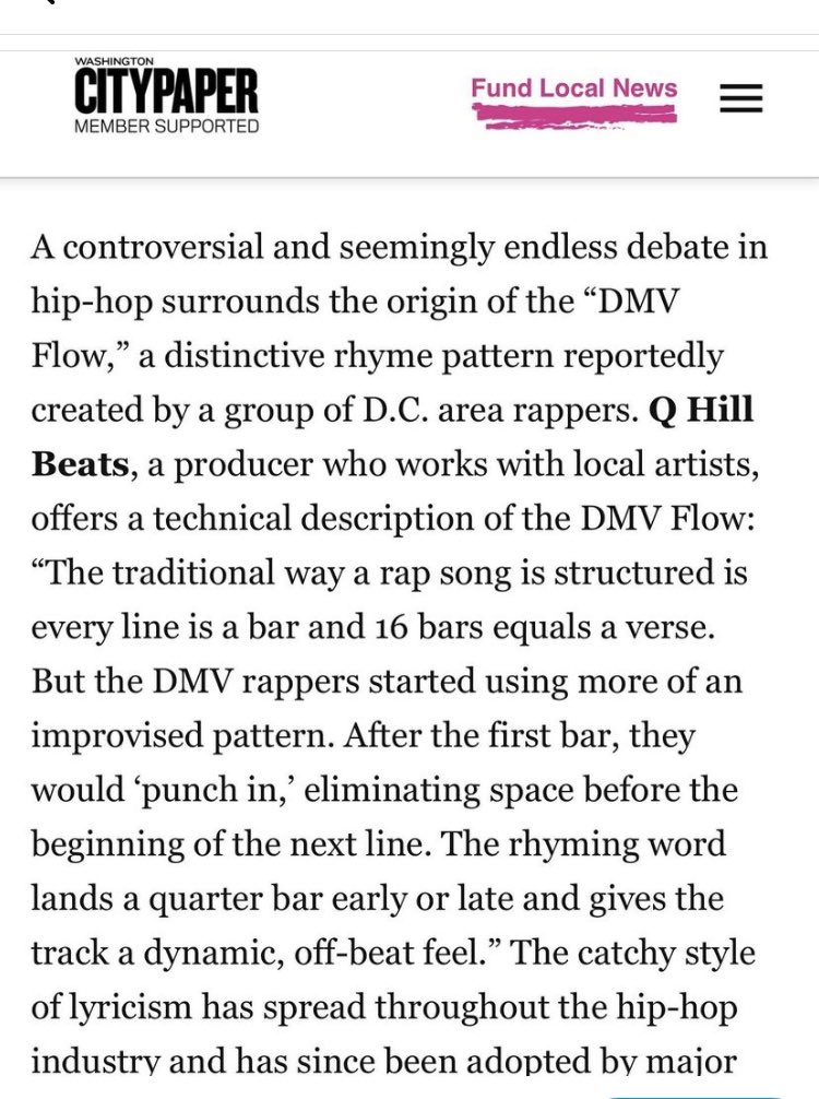 CheckyourselfQ's tweet image. I made the city paper #DMVCulture