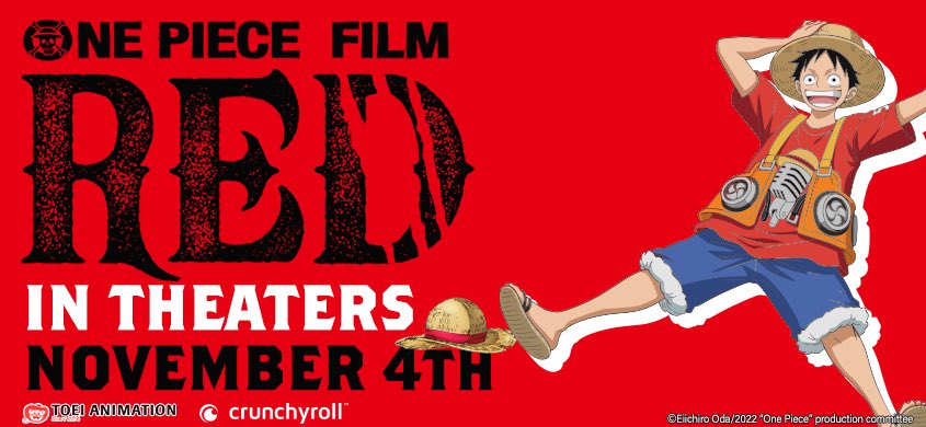 Crunchyroll to Bring One Piece Film Red to Theaters in November [UPDATED] -  Crunchyroll News