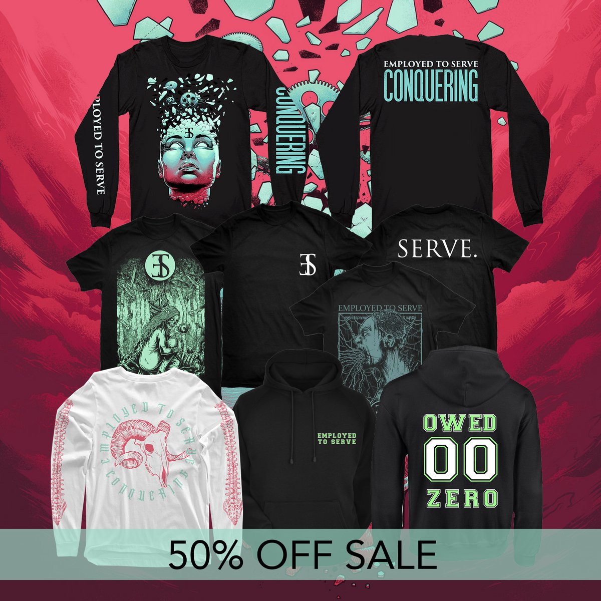 We're doing a 50% off sale for the rest of September to make some space for new designs coming real soon 🔥
 
Discount automatically applied at checkout: employedtoserve.com