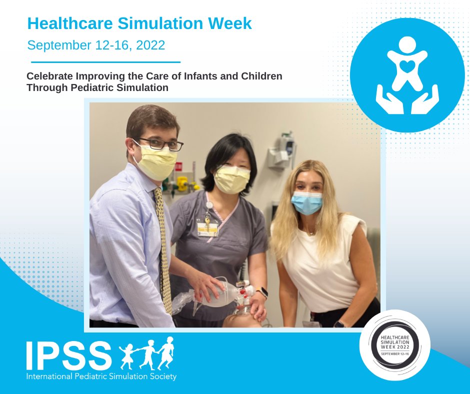 IPSSorg's tweet photo. We are so excited to kick off Healthcare Simulation Week with a photo of board member, Rana Sharara-Chami, MD, with Maybelle Kou, MD, and Joshua Nagler, MD. We are so grateful for your continued efforts in improving the care of infants and children through pediatric simulation! https://t.co/opQerhNYJg