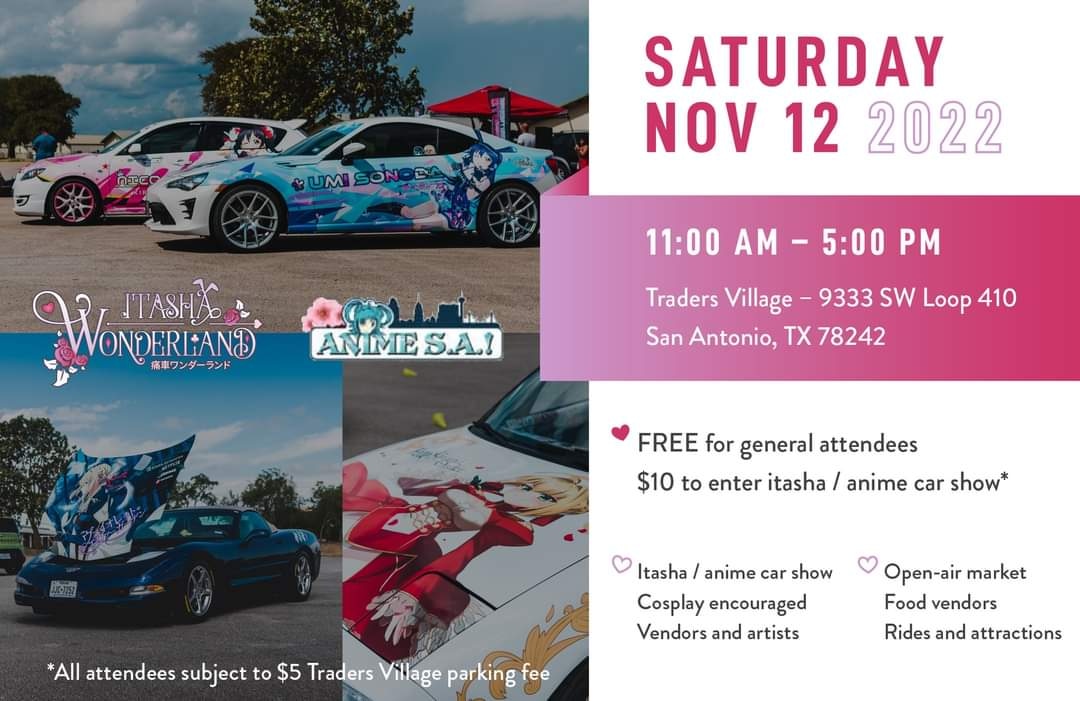 Ita_Wonderland's tweet photo. Itasha Wonderland is only 2 months away! 
Sign up with your itasha today to secure a spot in the car show!
There are artist and vendors spots available.
More info on https://t.co/juAF81WXQ9 

#itashawonderland
#itashawonderland2022
#痛車ワンダーランド 
#痛車
#itasha https://t.co/4abrfQOAQf