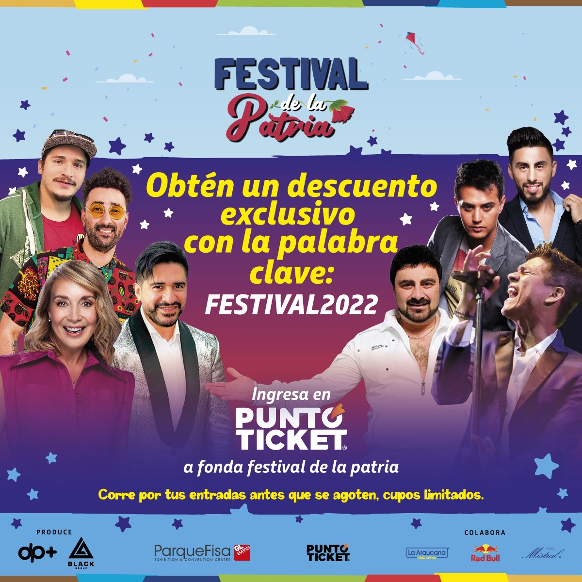 ParqueFISA's tweet photo. ¡Quedan pocos días!
No te pierdas la mejor celebración para toda la familia.

Este 16, 17 y 18 septiembre en el Parque Fisa 📍 a solo 8 minutos de Américo Vespucio

¡Te esperamos! https://t.co/F7YCcPtpQ3