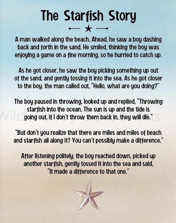 Currently reading For the Love of Learning by Kristin Phillips. The starfish chapter has resonated deeply with me. Which student will be your starfish this year? Who can you support in making it safely back to the sea? Relationships make a difference.