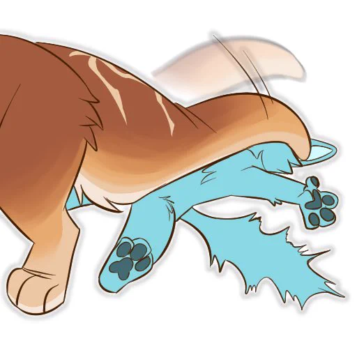 recent sticker comms for rykerwuff over telegram! 