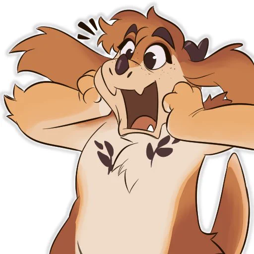 recent sticker comms for rykerwuff over telegram! 