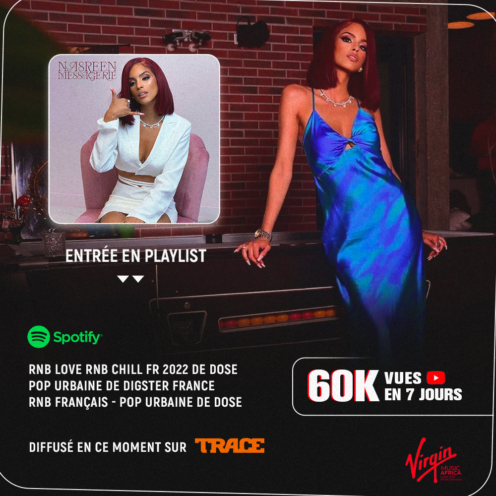 Virgin_Africa's tweet image. Vous adorez le nouveau titre de Nasreen ! 

Retrouvez le sur @trace_france @Trace_225 et dans vos playlists spotify:

open.spotify.com/playlist/0EEm9…
 open.spotify.com/playlist/1iY9d…
open.spotify.com/playlist/0EEm9…