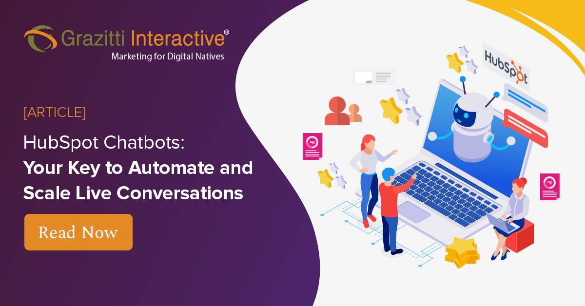 Grazitti's tweet image. Did you know, the use of chatbots brings an average customer satisfaction rate of 87.58%? Here&apos;s a crisp read that elucidates how you can automate &amp;amp; scale live conversations with HubSpot chatbots.

👉 rb.gy/nznjpp 👈

#hubspot #hubspotplatform #grazitti