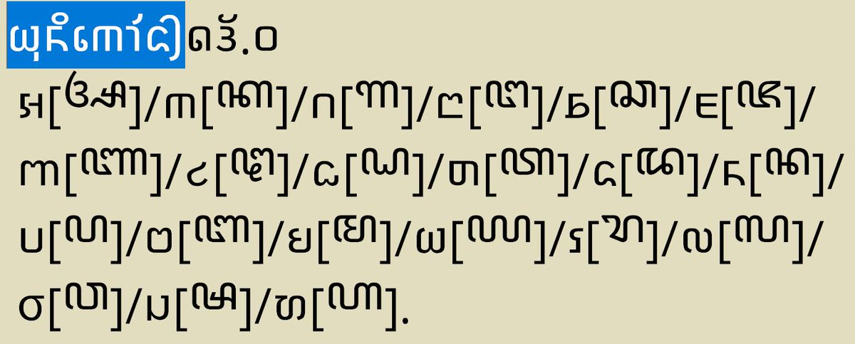 qvarie's tweet image. #Unicode15 #AksaraKawi 9/13リリース予定のユニコード15.0に採用される文字体系であるカウィ文字は古ジャワ語の文字で、ジャワ文字などのインドネシア🇮🇩の文字のルーツです。子音字の形状がモン系文字に結構似ている字が多いことも南インド系文字の直系であることが伝わるものです。