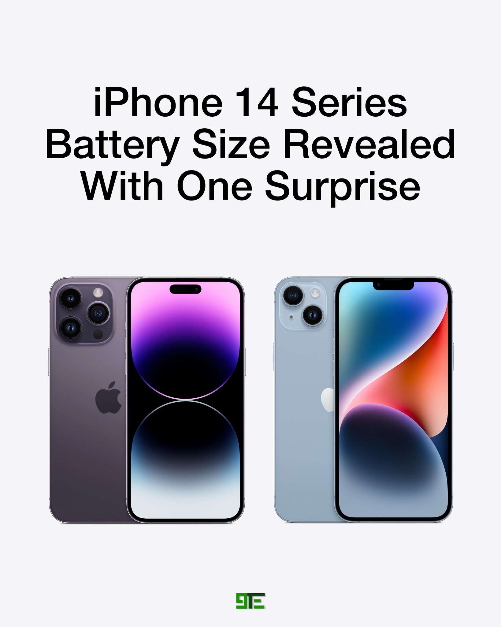 9TechEleven on Twitter "These iPhone 14 Battery sizes shown back in