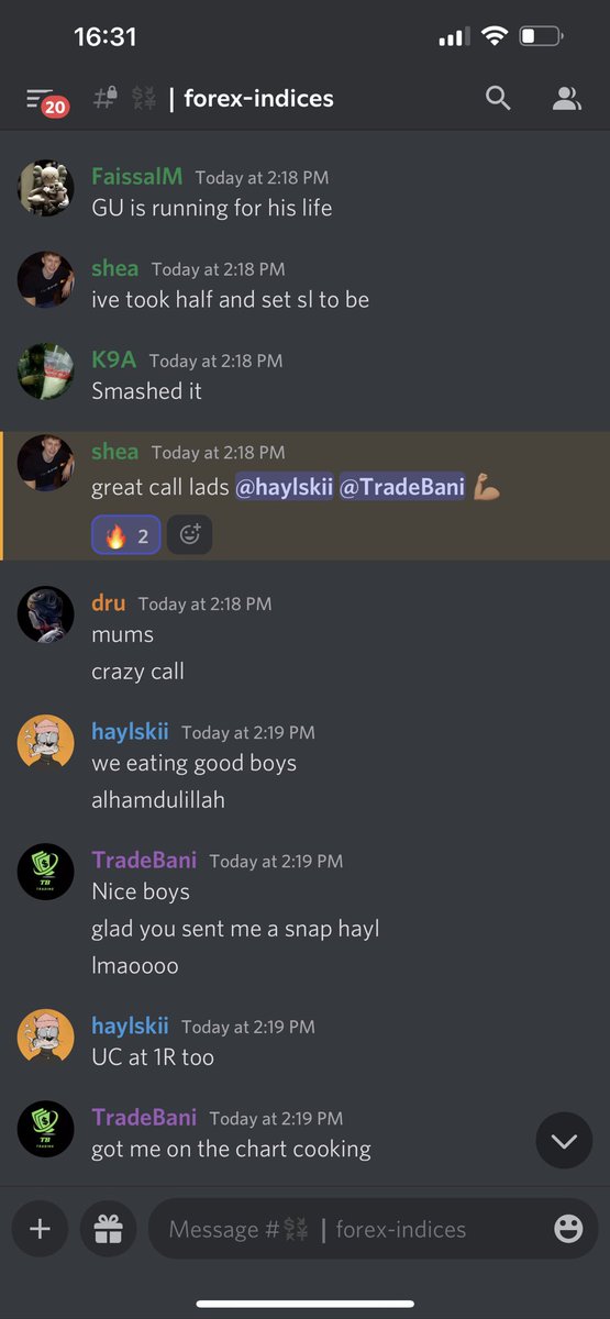 Underestimated GU. What a setup this morning 🤝. Another set up called live in real time. #5GM all eating