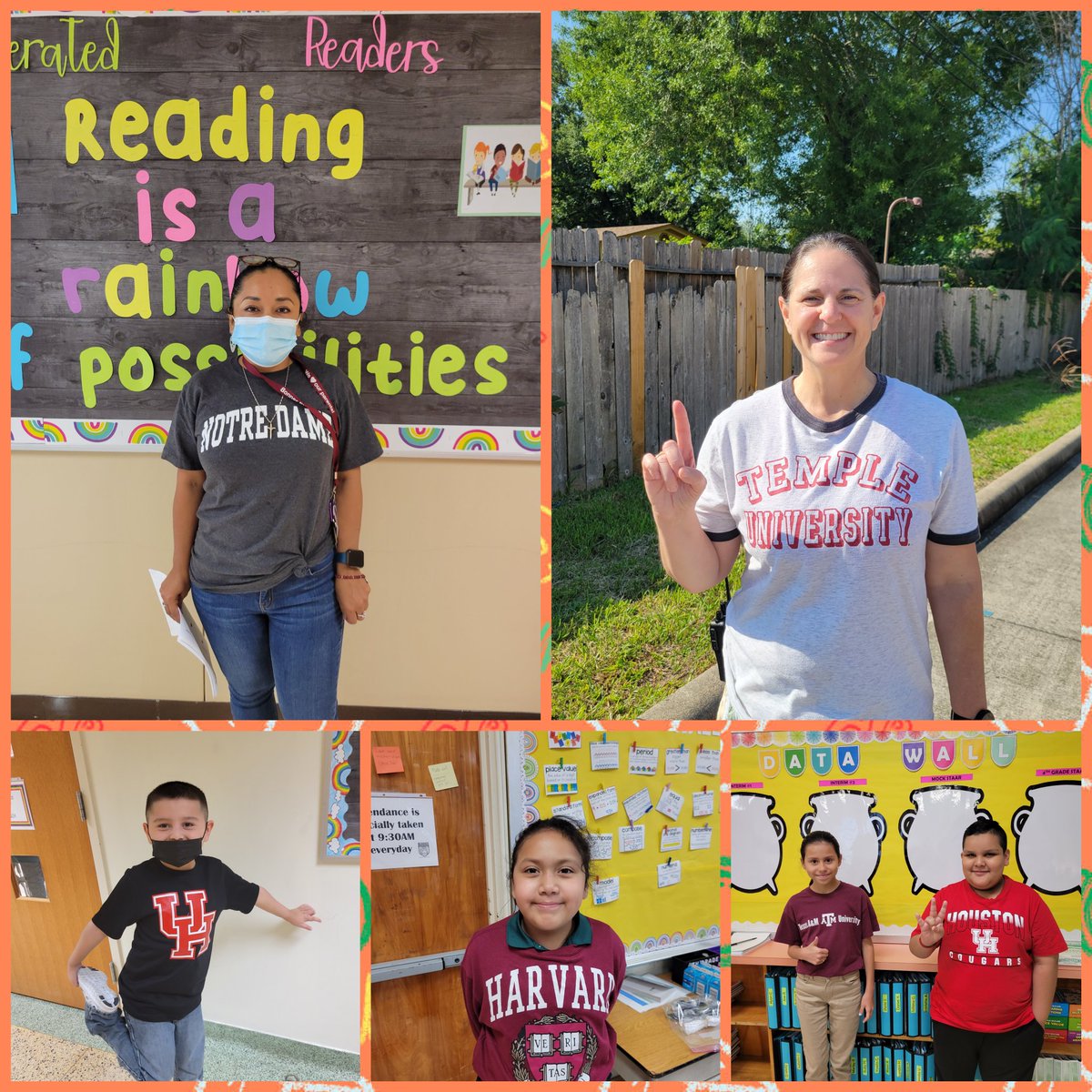 Bonner staff and students representing colleges and universities from the state of Texas as well as universities from other states! #promotinghighereducation <a href="/AVID4College/">AVID</a> <a href="/TammieDaily9/">Tammie Daily</a> <a href="/BonnerElemHISD/">Bonner ES HISD</a>