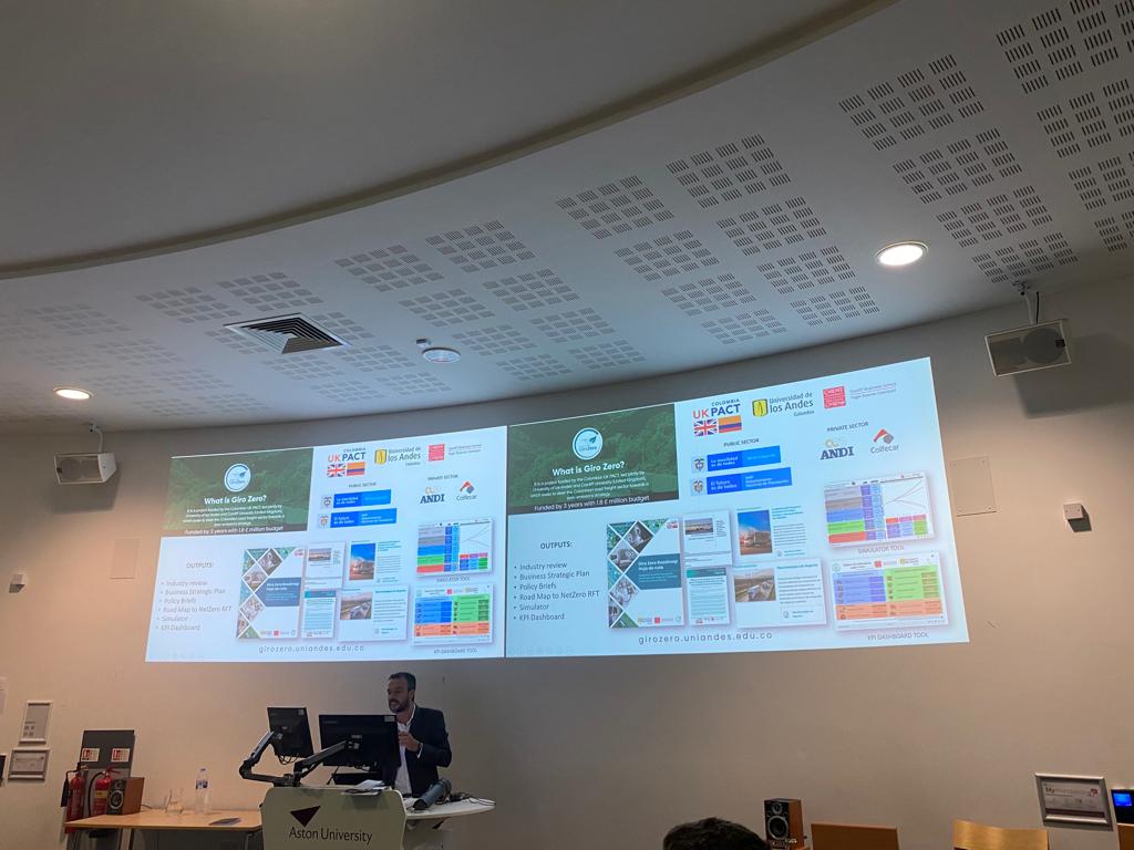 GiroZeroNetwork's tweet photo. #GiroZero participó en la conferencia: Logistics Research Network LRN, en la Universidad de Aston en Birmingham, donde el profesor @philipoby habló sobre:
“Reducción de emisiones en el Transporte Terrestre de Carga en Colombia”.
Seguimos trabajando para llegar a #ceroemisiones https://t.co/1BrEUHttOV