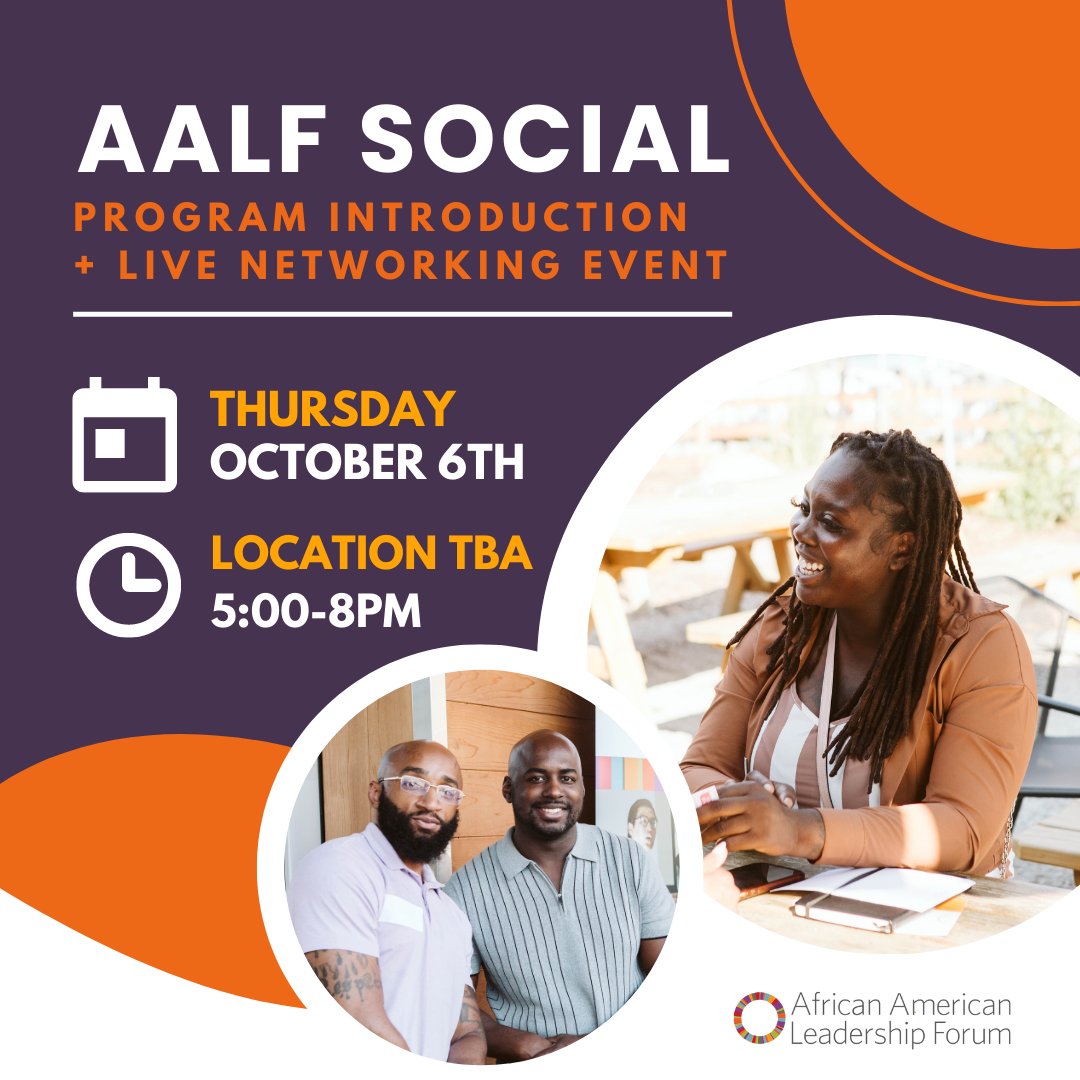 Join us on Oct. 6th for an engaging networking event which will provide an opportunity to connect with our growing community of contributors and Black professionals!

All are welcome and we encourage you to bring a colleague or friend, please RSVP here: bit.ly/3QkP2Cw