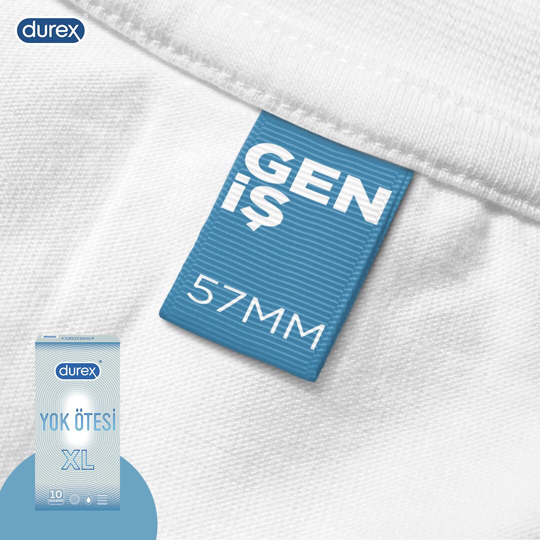 Durex’in en incesi Yok Ötesi, zevkine ve bedenine en uygun genişlik seçenekleriyle seni bekliyor. Durex Yok Ötesi ile sen de zevki çok boyutlu yaşa! 💙