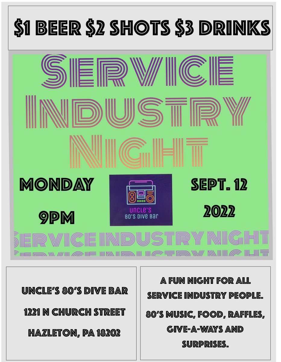 Abe0507's tweet photo. My Hazleton area service industry people! #hazletonpa #serviceindustry #nepa #party #uncles80sdivebar #divebar #bar #hazleton #Pennsylvania https://t.co/yYzzriSMJe