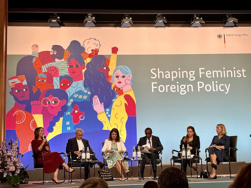 DutchMFA's tweet photo. The Netherlands is delighted to host the next Conference on #FeministForeignPolicy in 2023, following the great example of Germany and @ABaerbock. A FFP will bring our foreign policy goals peace, prosperity and security closer. #ShapingFFP https://t.co/xyEguZeqXC