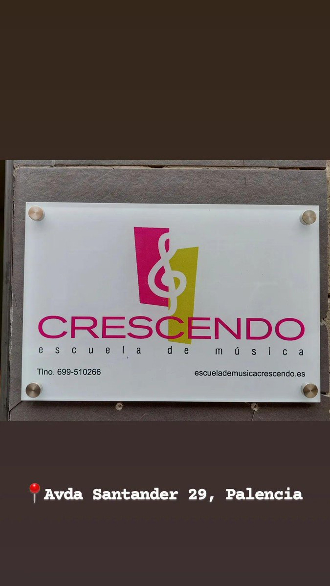 ACADEMIA DE MÚSICA 
"CRESCENDO"
📍AVDA SANTANDER 29, PALENCIA

se agradece rt 🙃🙃