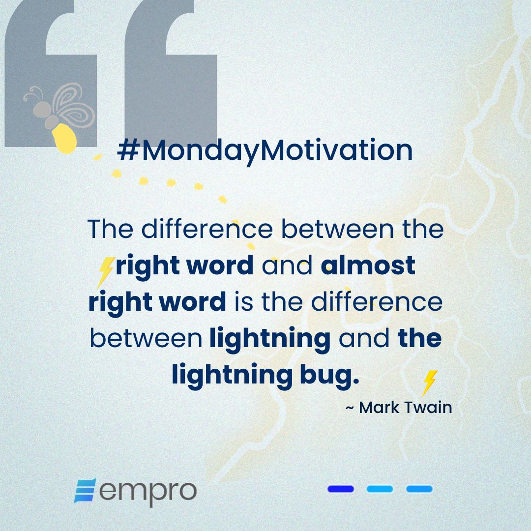 empro_hq's tweet image. Everybody knows &apos;almost doesn&apos;t count&apos;. This does not only apply to romantic relationships but to your writing. Who would have thought, right?

Please, do not use a &apos;buzz&apos; when you should be giving them a &apos;BOOM&apos;. No mixed signals; write with precision.

Have a great week.

#empro