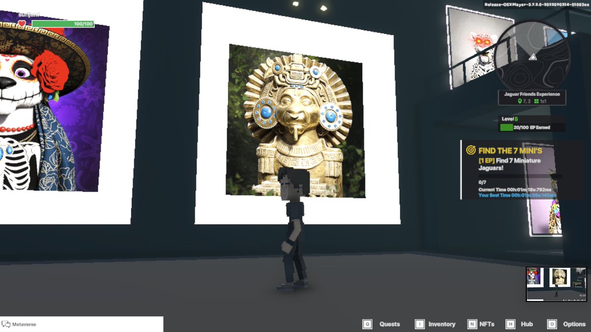 BrendaDover15's tweet photo. @TheSandboxGame @jagfriends_nft I just finished my quest on 
@jagfriends_nft
 experience on the #sandboxalphaS3 for a chance to win a Season 3 Alpha Pass! Here I am in Legendaries Room, check out my screenshot!

#jaguarfriends https://t.co/3Ne0UGpq7K