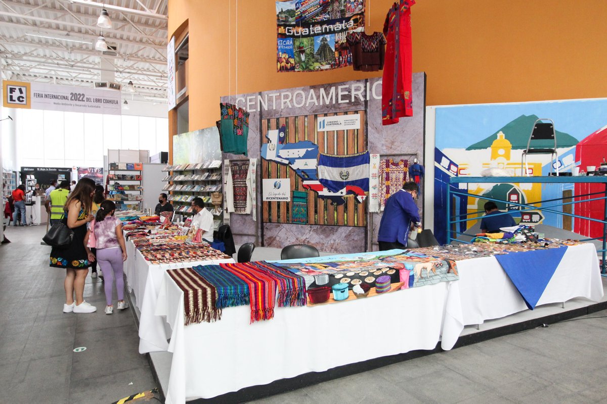 FILCoahuila's tweet photo. Visita el pabellón de #Centroamérica zona invitada a la Feria Internacional del Libro Coahuila 2022 👏📚
#FILC2022 https://t.co/D0yyDYw45j