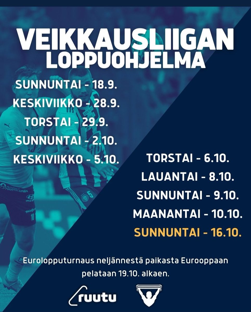 Ei tää ihan putkeen taaskaan menny näin kannattajan näkökulmasta...