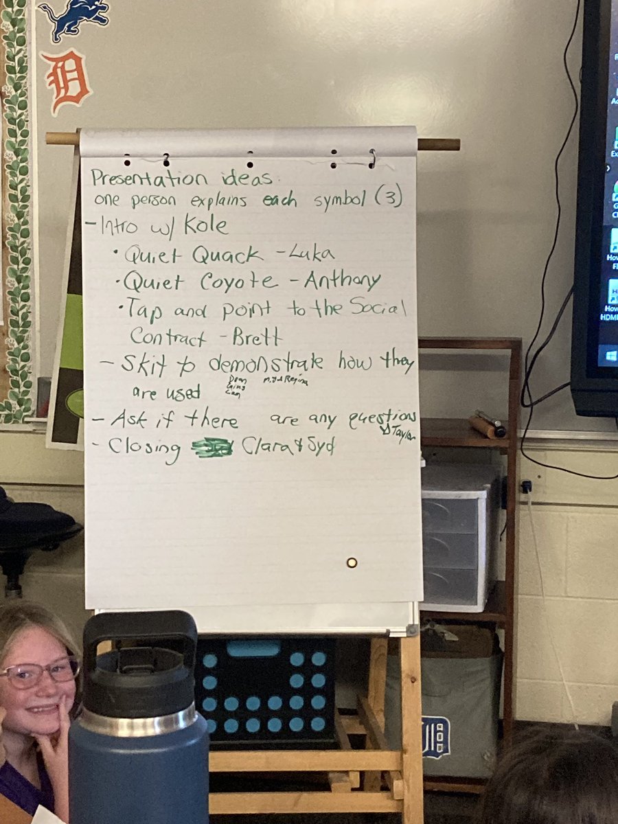 It was so great to hear final presentations from <a href="/sarahjackson927/">Sarah Jackson</a> class! Her students went through <a href="/OAISDfuturePREP/">OAISD futurePREP'd</a> Design Thinking process to remix their social contracts for the year! Awesome job! 🐊 <a href="/ghschools/">GHAPS</a>