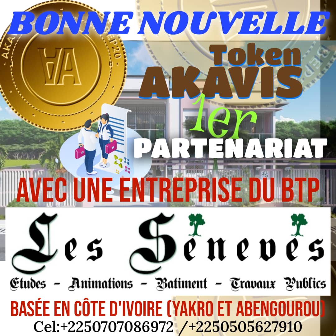 AKAVIS5's tweet photo. Partenaire N°1: les SÉNEVÉS.

AKAVIS commence à tisser des partenariats avant même que la prévente ne commence. 👍

Vous pouvez déjà contacter l'entreprise pour vos travaux à des prix très intéressants. 
D'autres bonnes nouvelles seront annoncées plus tard sur ce partenariat. https://t.co/Svlk5d09KL