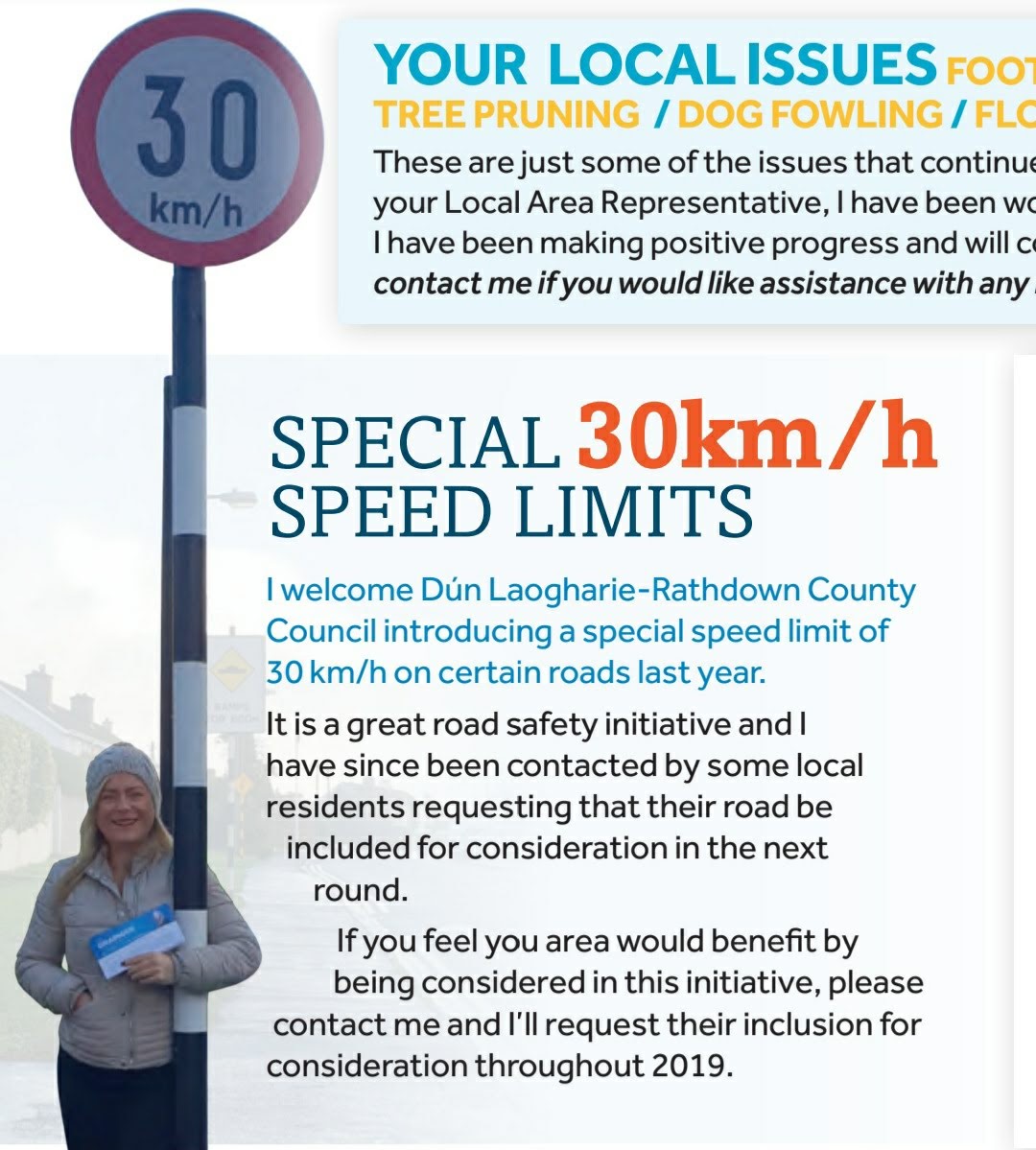 GraingerAnna's tweet photo. Delighted my motion (on the agenda since July 2020) to introduce 30km/h speed limit in residential estates county-wide received unanimous support at tonight's @dlrcc meeting, ensuring safer #roads for all users especially children. #JakesLaw #RoadSafety https://t.co/YN3gfdIkwf