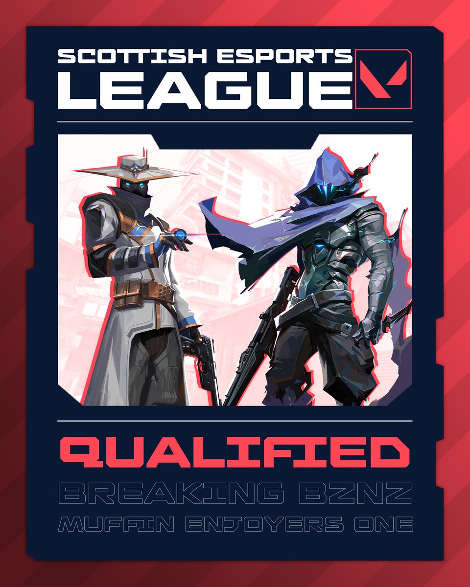 ErenaSports_'s tweet image. What a fantastic night it has been, did you all enjoy the stream?🤩👏

Congratulations to Breaking BZNZ and Muffin Enjoyers One for qualifying! Big thanks to everyone involved, see you tomorrow night for Guilty Gear Strive! 🎤🖥

#sel5 #esportsscotland #Valorant #GuiltyGearStrive