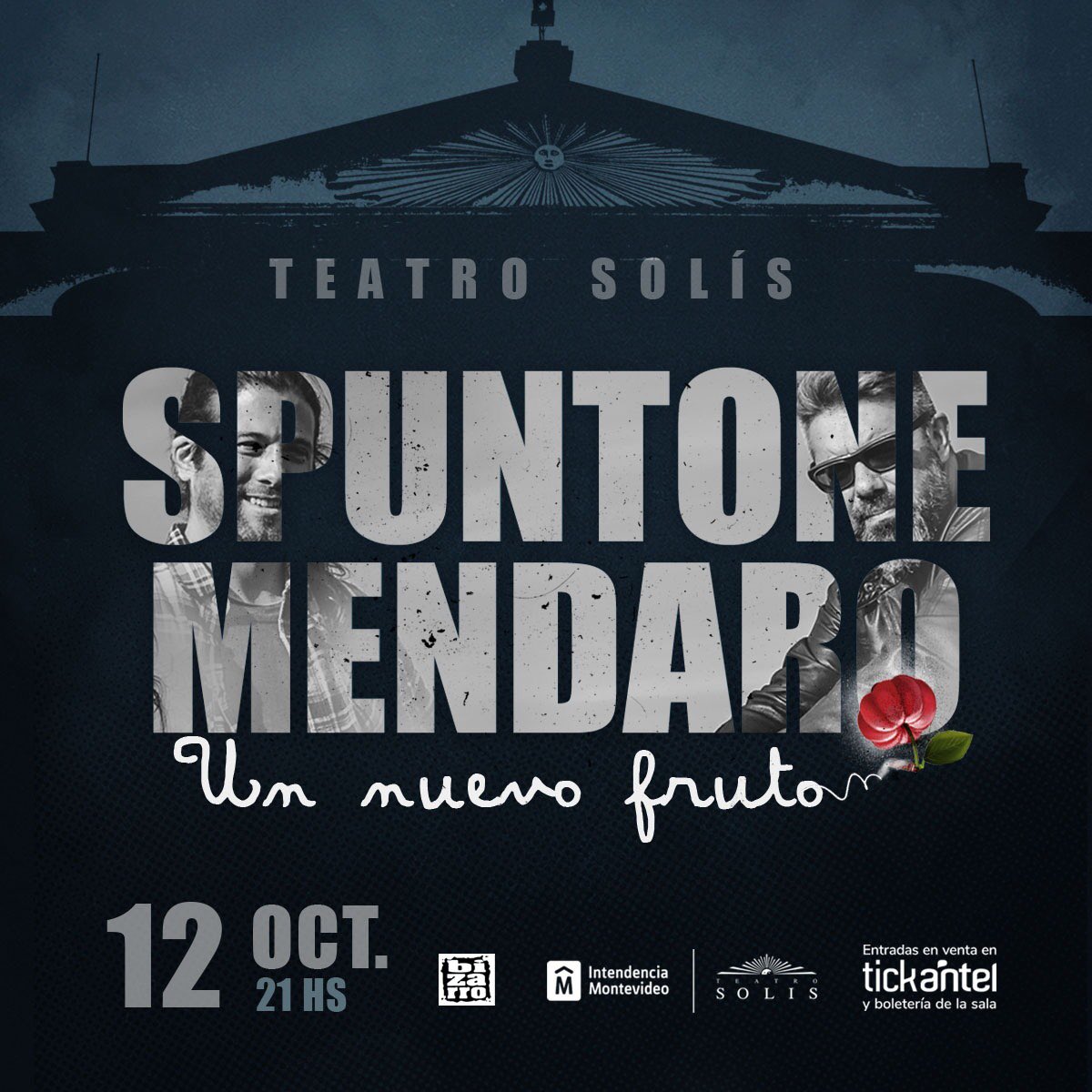 spuntonemendaro's tweet photo. 12 de #octubre Teatro Solís
Entradas a la venta en @Tickantel 
🤟🏼🤟🏼🤟🏼 https://t.co/XaC3DzamEW