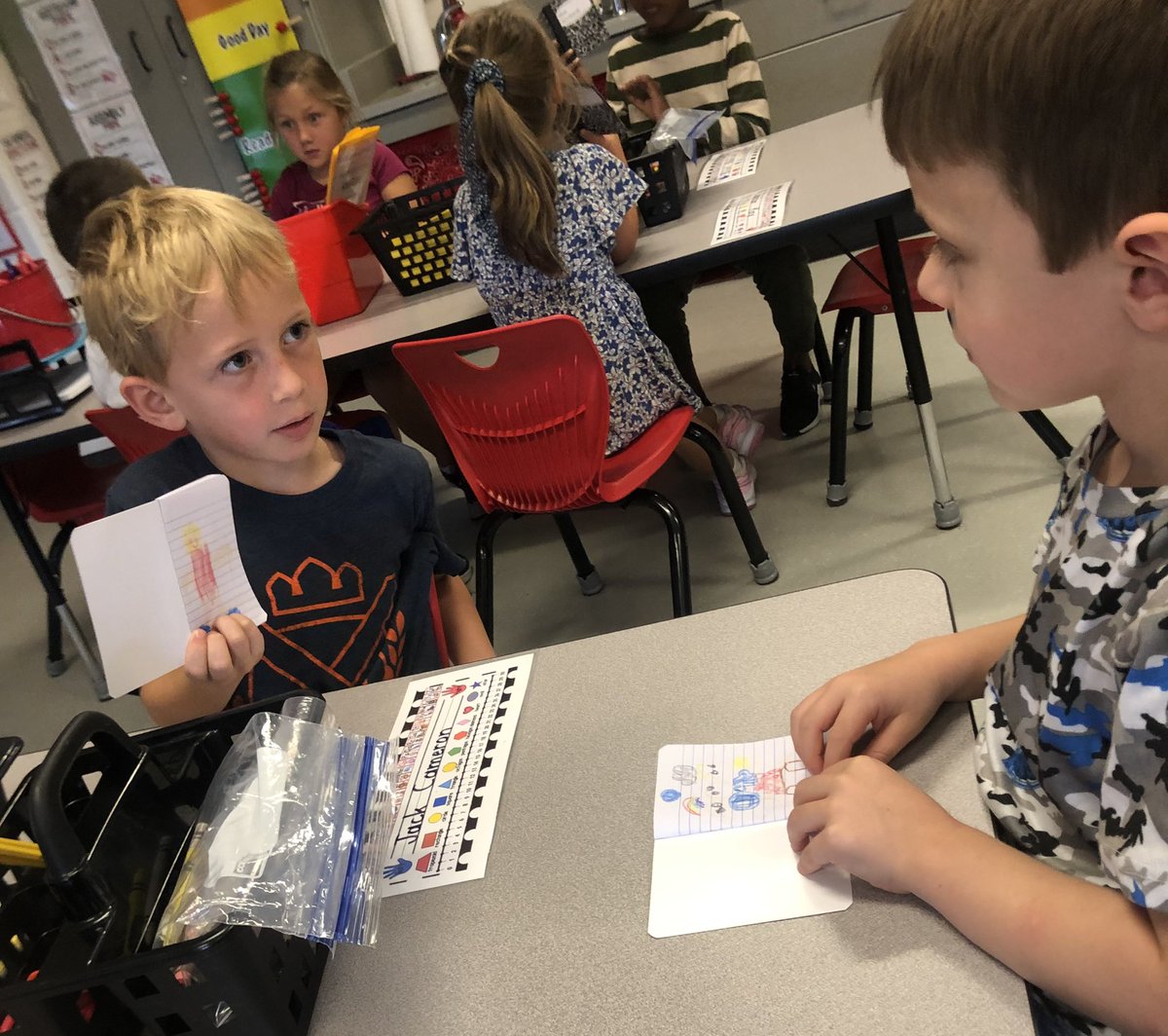smithsidekicks's tweet photo. Starting our day with goal setting ❤️ #MondayMoment #MorningMeeting #KindergartenRocks @UnleashTheWilde @Boone_County https://t.co/kMRnBEbjEl