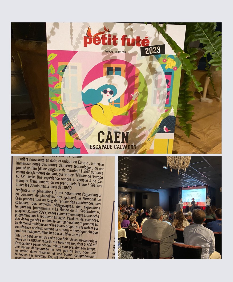 LauraBataille's tweet photo. Belle soirée de découverte du nouveau City Book de #Caen 2023 @guidespetitfute avec un zoom sur le @CaenMemorial et ses projets sur le web et réseaux sociaux 🙌🏼 !
#Normandie #Musée https://t.co/jruDZxh7by
