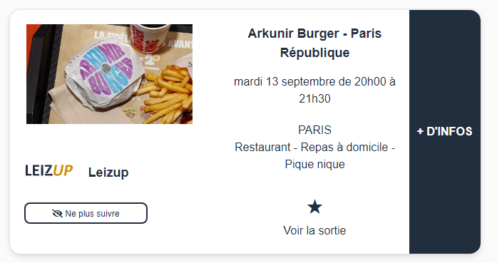 leizup's tweet photo. On est chauds nous ! 🔥

Voici le 1er event créé ! Il nous suffit d'un GO et on duplique les sorties pour tous les @BurgerKingFR de France ! 😎 https://t.co/RqSzpoG5rR