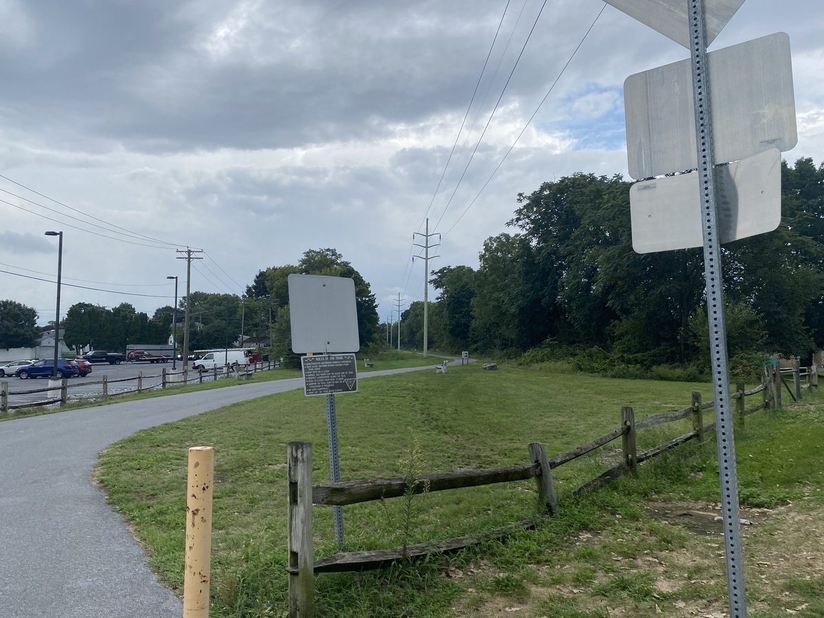 nsellers2's tweet photo. Good after-school run on the #LVRT City of Lebanon public works need to repaint the crosswalk at trail crossing intersection on S 10th Street. Construction &amp; repavement conpleted on street &amp; traffic lanes but not crosswalk. Very dangerous for walkers/runners/bikers without it! https://t.co/XIOfKapbFy