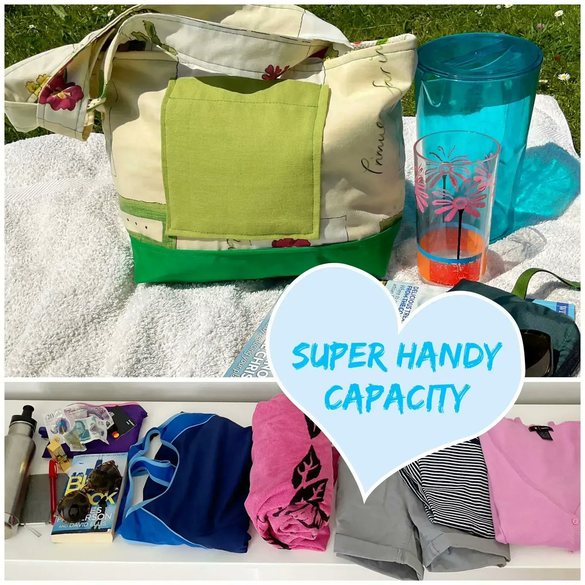 My Super Handy Bag – same great handiness, including clip-in zipped purse, inner &amp; outer pocket, tons of room for essentials and more, but also fully washable &amp; with a water resistant base panel.

#craftbizparty #MHHSBD #SBS

buff.ly/2SMpkvV