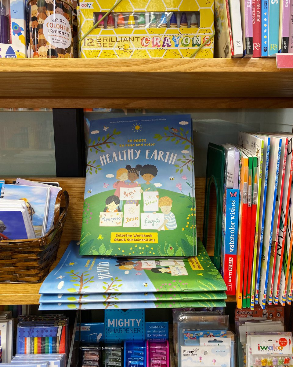 HiHealthyEarth's tweet photo. So pleased to share that Healthy Earth is now available for purchase at the incredible Boulder Bookstore. 
The book empowers kids with more than 60 practical tips on #sustainability. It’s easy to learn thanks to custom &amp; hand-drawn illustrations. 
#childrensbook #climateeducation https://t.co/MjTA357LJW