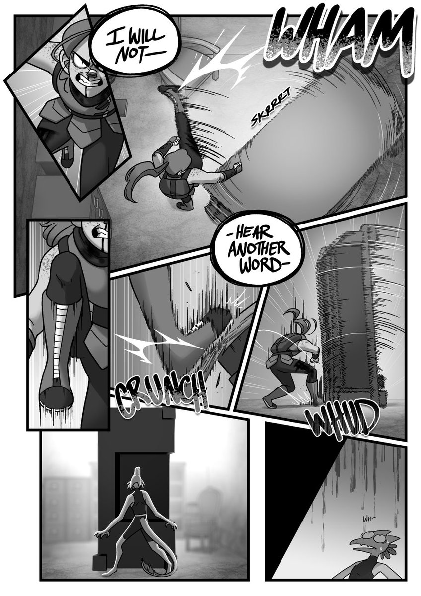 A funky lil' action sequence that just dropped on the latest update of our webcomic 💪 