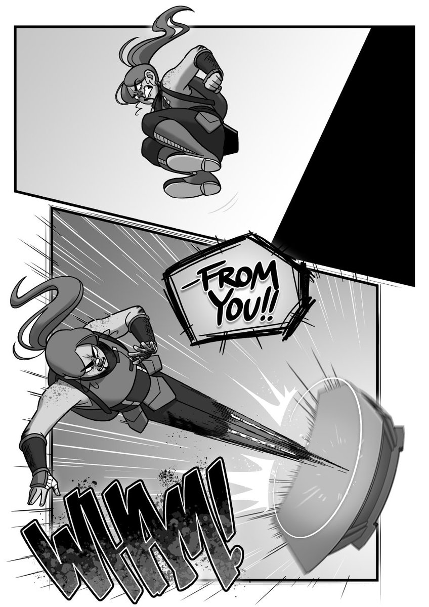 A funky lil' action sequence that just dropped on the latest update of our webcomic 💪 